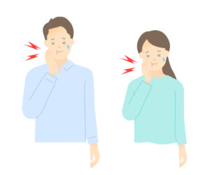 歯のトラブルに悩む男女